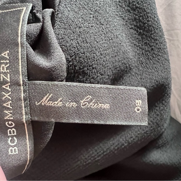 Bcbg Maxazria Black Julia Fitted Gown/ Dress with Lace Back $398 - Picture 6 of 7